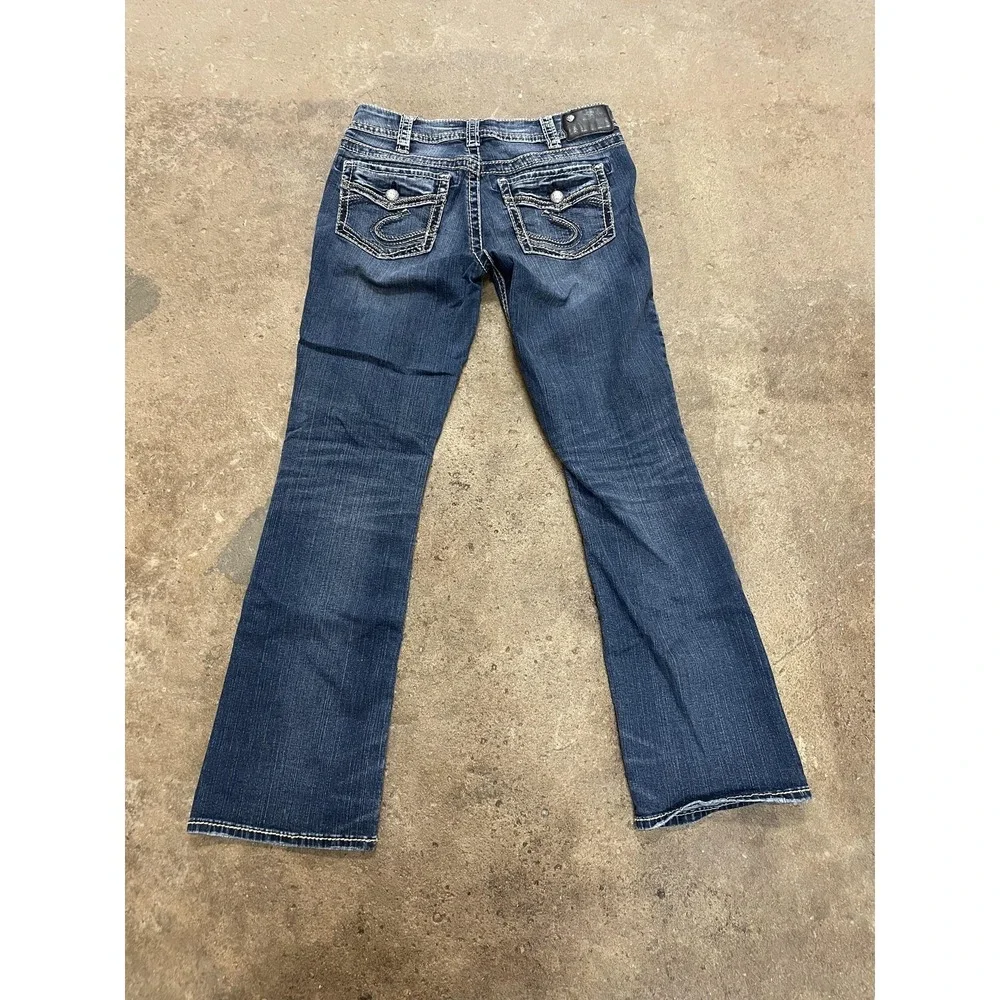 Silver Jeans Co. Jeans Womens 30x31 Medium Wash Suki Mid Slim Boot Stretch Denim